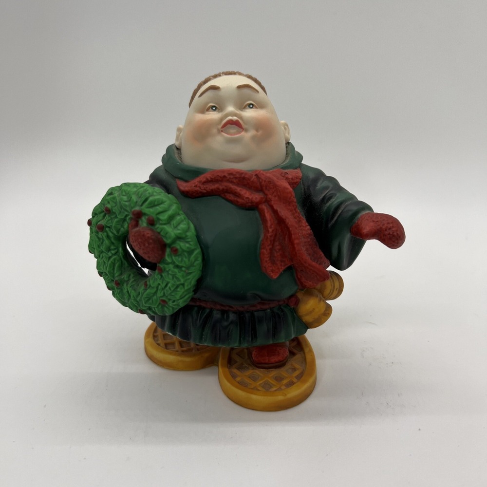Vtg Dept 56 Figurine Christmas Merry Makers Sigmund the Snowshoer Holiday Decor